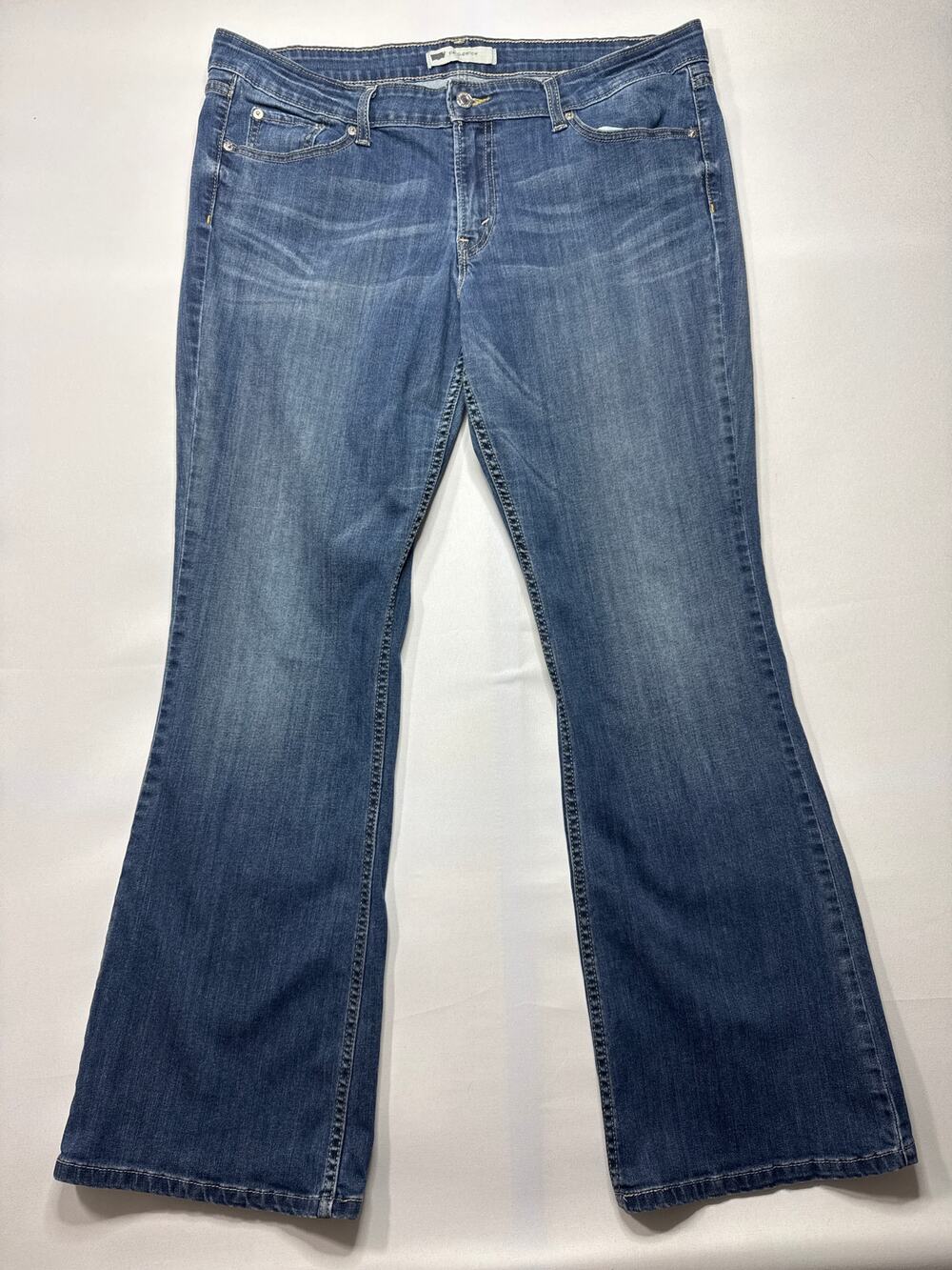 Levi's 518 Women's‎ Super Low Bootcut Blue Jeans - Size 17M - 33x32 (38x31.5)